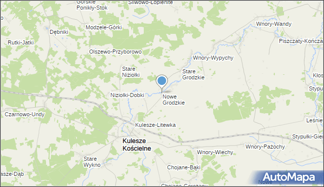 mapa Nowe Grodzkie, Nowe Grodzkie na mapie Targeo